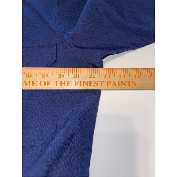 Vintage USAF Creighton Shirt Mens 15.5/33 Wool Blend Long Sleeve Made In USA - Picture 7 of 8